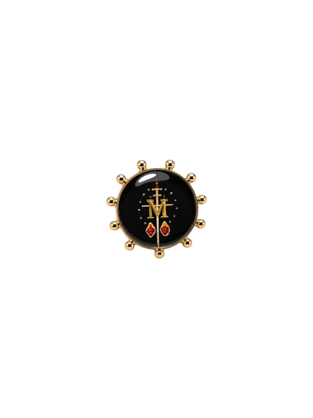 VIRGINS SAINTS & ANGELS VSA Heavenly "M" Ring in Gold 7